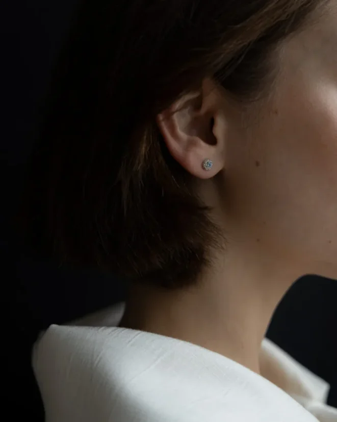 Náušnice GOOSEBUMBS TOPAZ SILVER STUD | METAFORMI