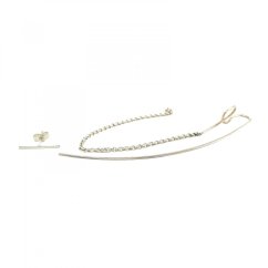 Náušnice SIGNATURE COLLECTION dlouhé asymetrické s řetízkem | ANINA JEWELLERY
