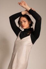 Light wool strappy dress | TAM ARA