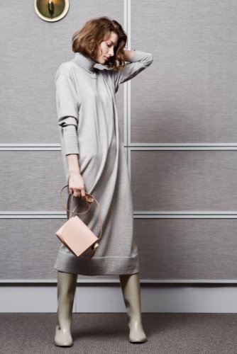 Maxi dress with turtleneck | COCKEREL