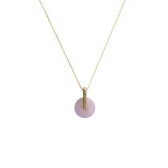 Necklace Adamantine ROSE QUARTZ | METAFORMI