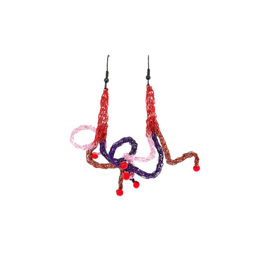 Earrings colored with STRIPS | BLANKA ŠPERKOVÁ