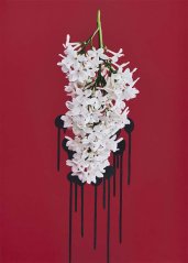 Print RECEPTIVE SYRINGA white | JEAN-CLAUDE ETEGNOT