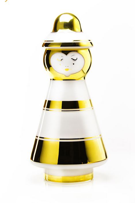 Vessel Vase ILLA/SHE | hand painted in gold | LLEV