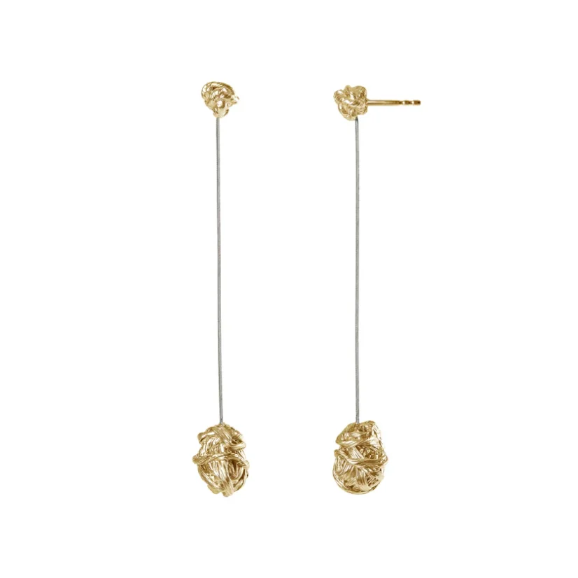 Náušnice KNOT KAPKA | HANA POLÍVKOVÁ