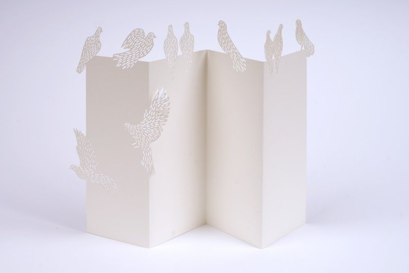 Papírové přání HOLUBICE | PORIGAMI