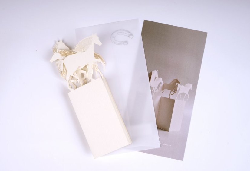 Greeting card HORSE | PORIGAMI