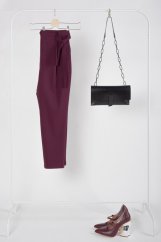 Wrapped wool trousers | TAM ARA