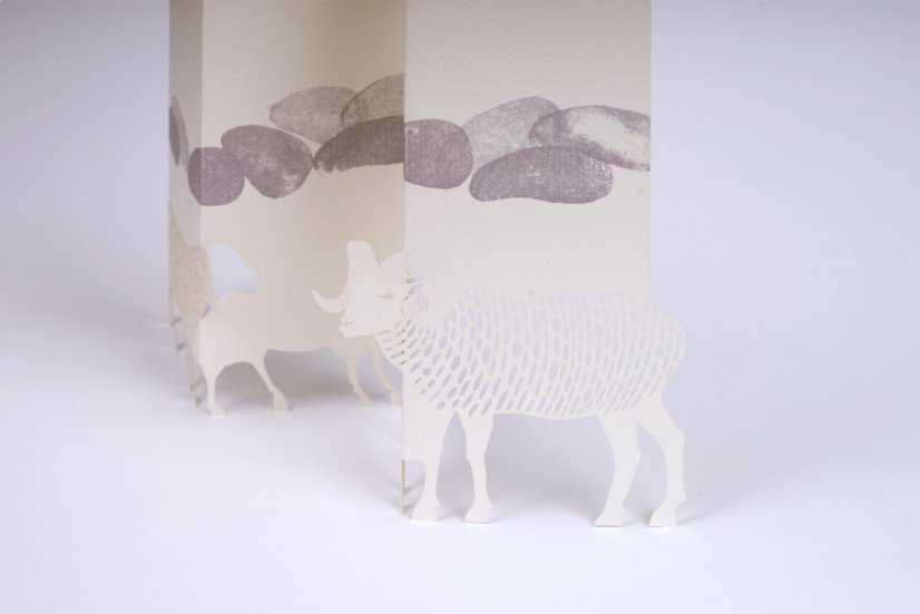 Greeting card SHEEP | PORIGAMI