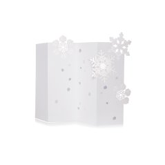 Papírové přání SNĚHOVÉ VLOČKY | PORIGAMI