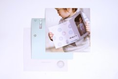 Baby greeting card TOY CAR pink | PORIGAMI