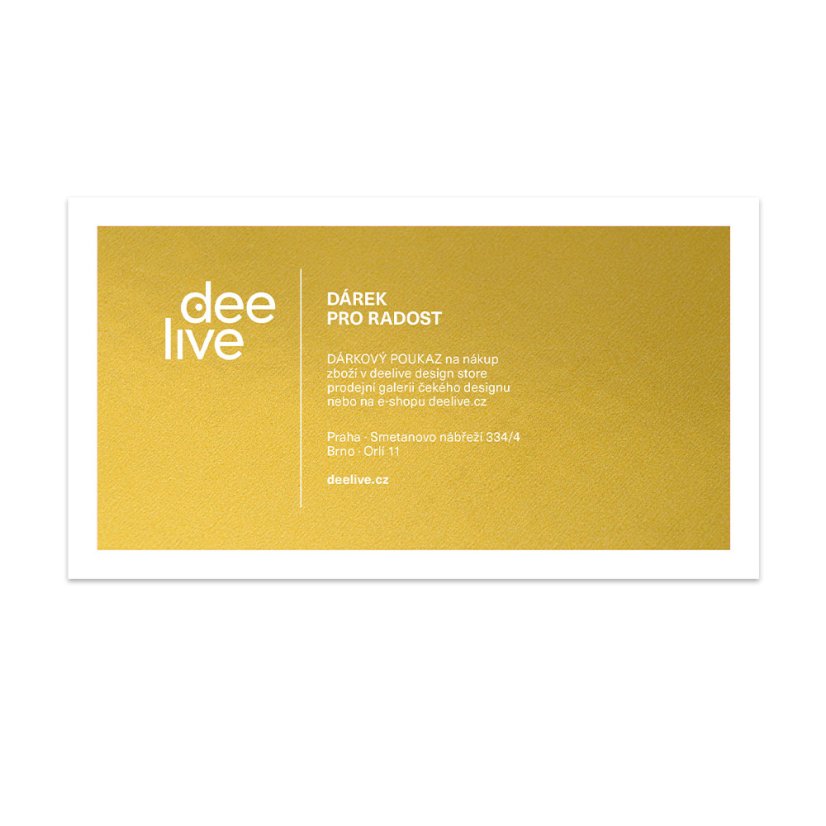 Dárkové poukazy deelive