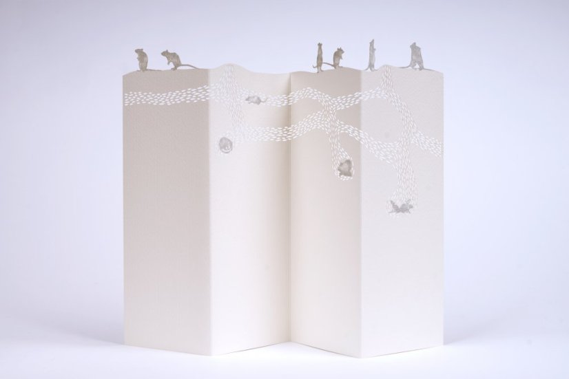 Papírové přání KRYSA | PORIGAMI