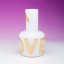 Vase UNNAMED with GOLDEN TOUCH / white | QUBUS