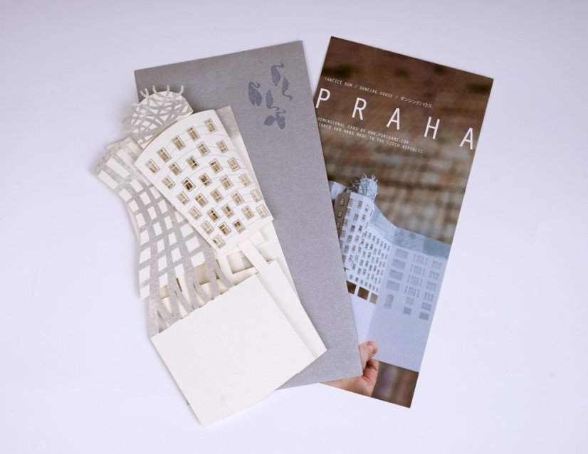 Greeting card | PRAGUE DANCING HOUSE | PORIGAMI