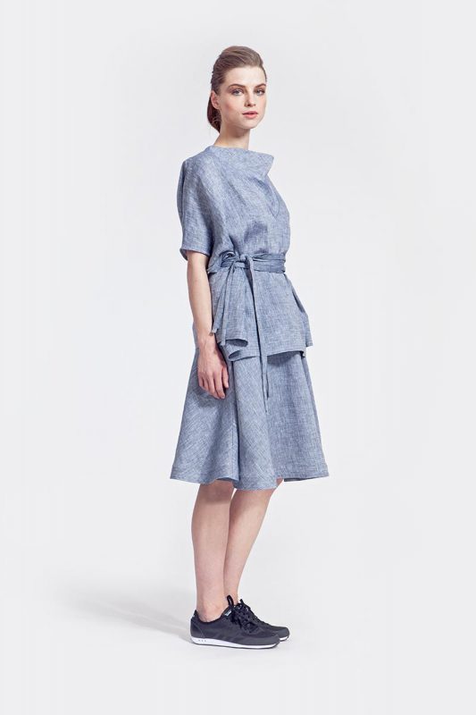 Linen tunic with uni strap | IMRECZEOVÁ