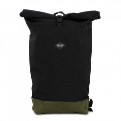 Backpack ROLLTOP BLACK GREEN | BRAASI