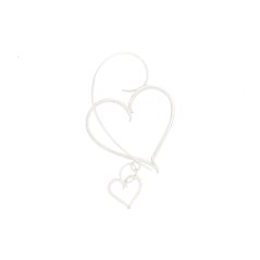 Earrings HEART EARCUFF with a hook | MARKÉTA KRATOCHVÍLOVÁ