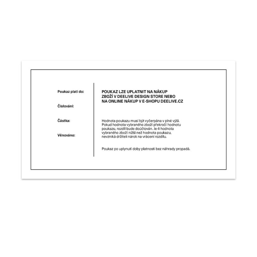 Gift vouchers deelive