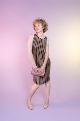 Sleeveless silk dress MATCHA | COCKEREL