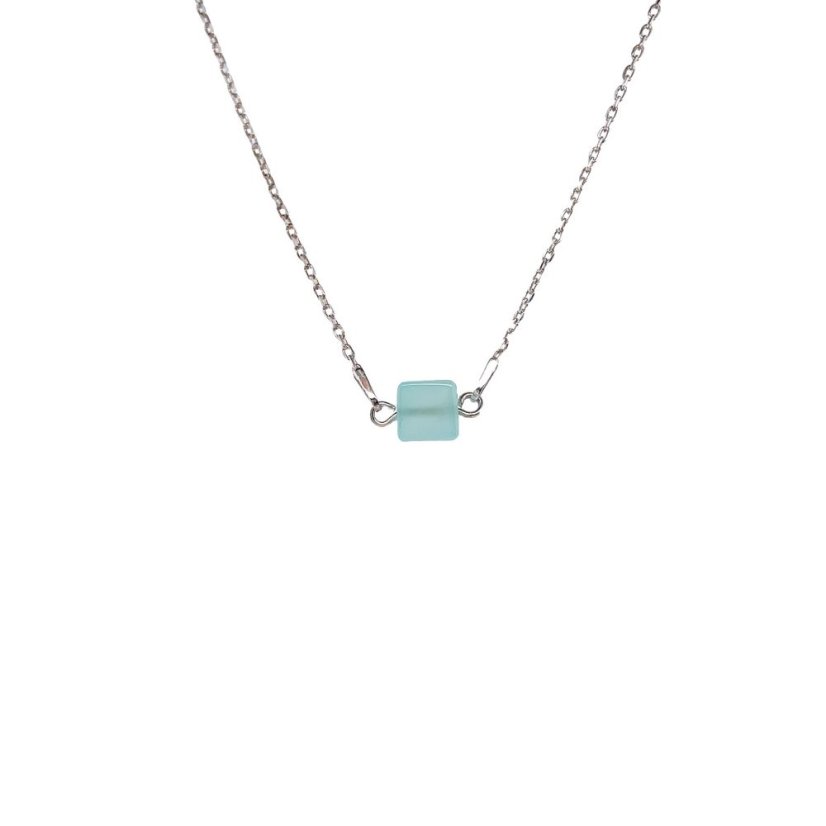 Náhrdelník CUBE AQUAMARINE | METAFORMI