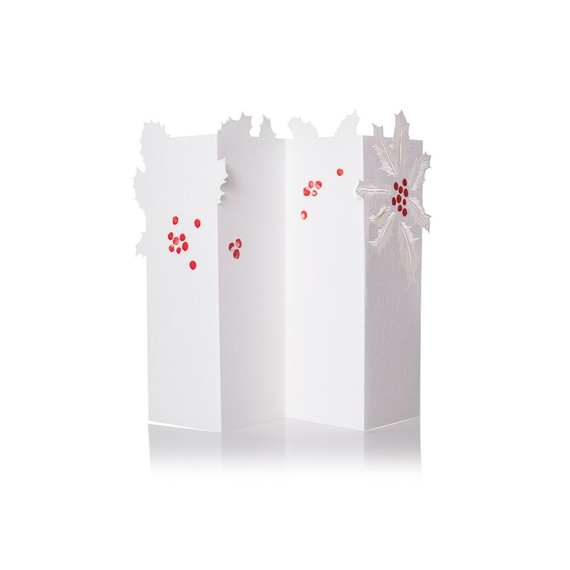 Greeting card HOLLY | PORIGAMI