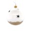 Christmas ornament white with deer decor