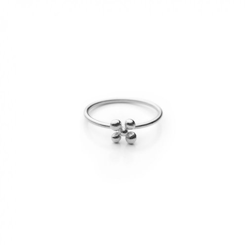 Ring FLOWER 5 beads | EVA RŮŽIČKOVÁ - Ring size: 52