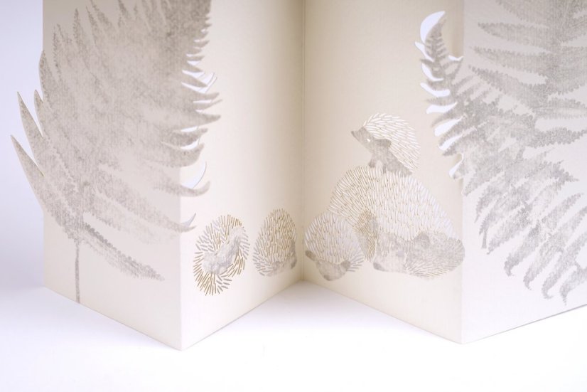 Greeting card HEDGEHOG | PORIGAMI