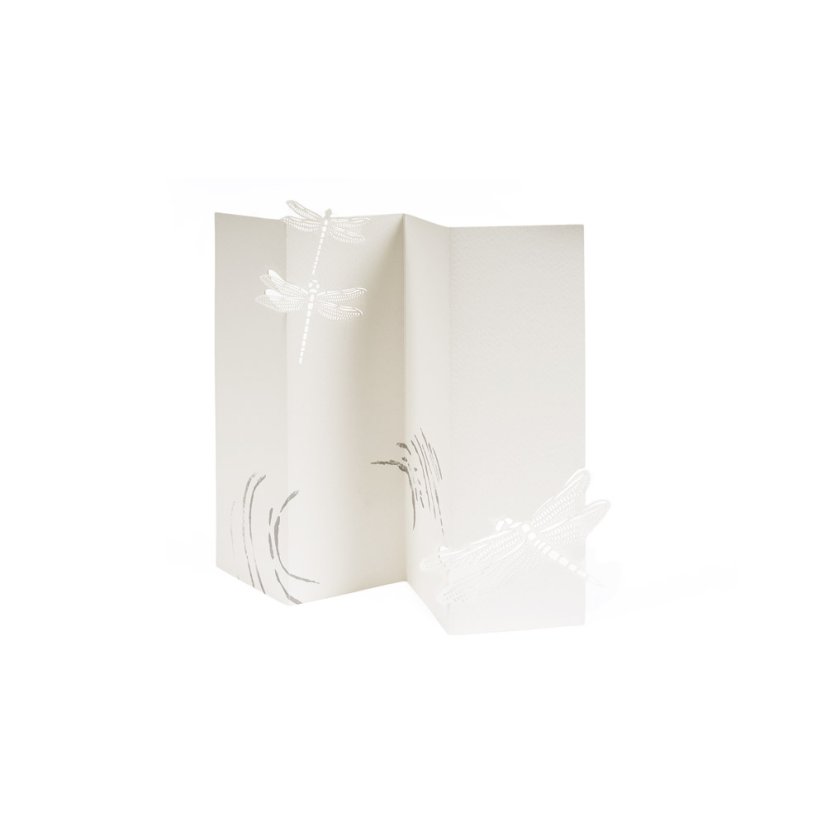 Greeting card DRAGONFLY | PORIGAMI