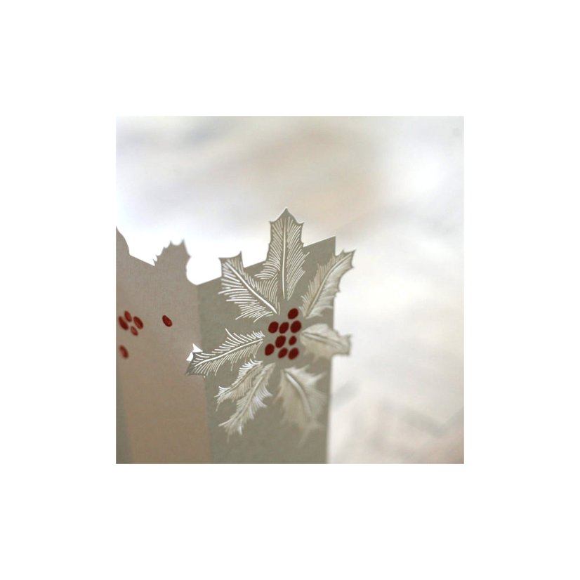 Greeting card HOLLY | PORIGAMI