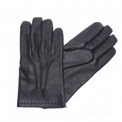 Men's dark brown gloves | OSIČKOVÁ LUDMILA