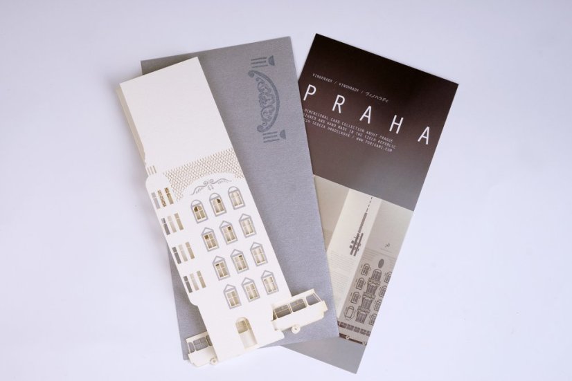 Greeting card | PRAGUE VINOHRADY | PORIGAMI