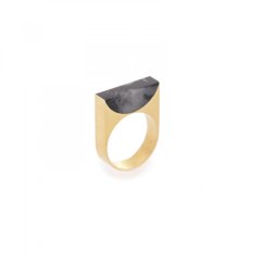Ring Adamantine Nero | METAFORMI