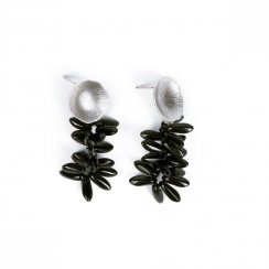 Earrings MULBERRY black tassel | RENATA BACHMANN