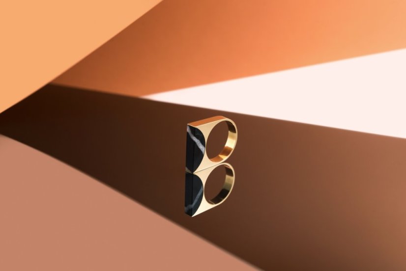 Ring Adamantine Nero | METAFORMI