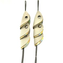 Earrings MOONOOLA small with chain | JANA ROLLO