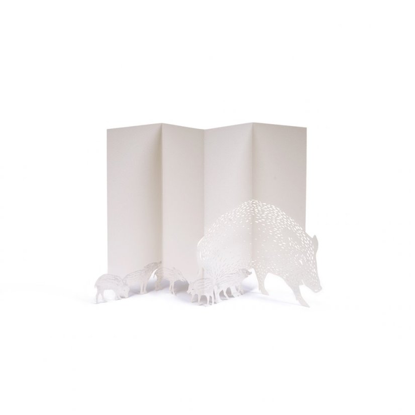 Greeting card BOAR | PORIGAM