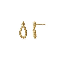 Earrings TWI-EAR-M-03-GLD medium drop | HANA POLÍVKOVÁ