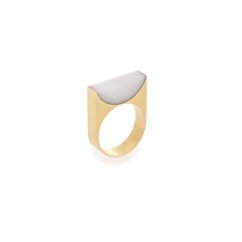 Ring Adamantine Bianco | METAFORMI