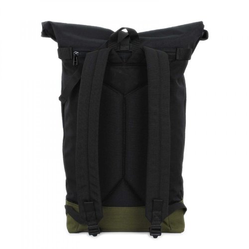 Backpack ROLLTOP BLACK GREEN | BRAASI