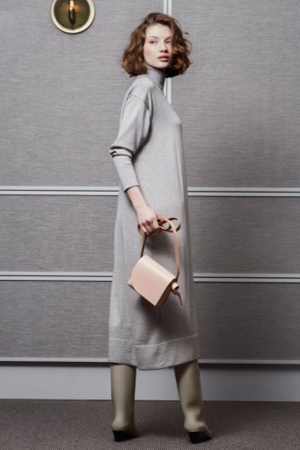 Maxi dress with turtleneck | COCKEREL