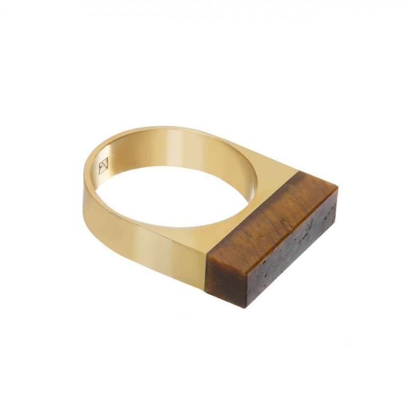 Prsten SPLIT TIGER EYE | METAFORMI