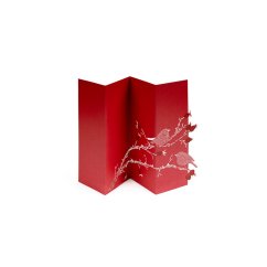 Papírové přání ŠÍPEK a PTÁČCI | PORIGAMI