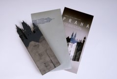 Greeting card | PRAGUE HUNDRED SPIRES | PORIGAMI