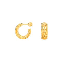 Earrings NACRE BRAIN CORAL HOOPS | ANTONIE LECHER