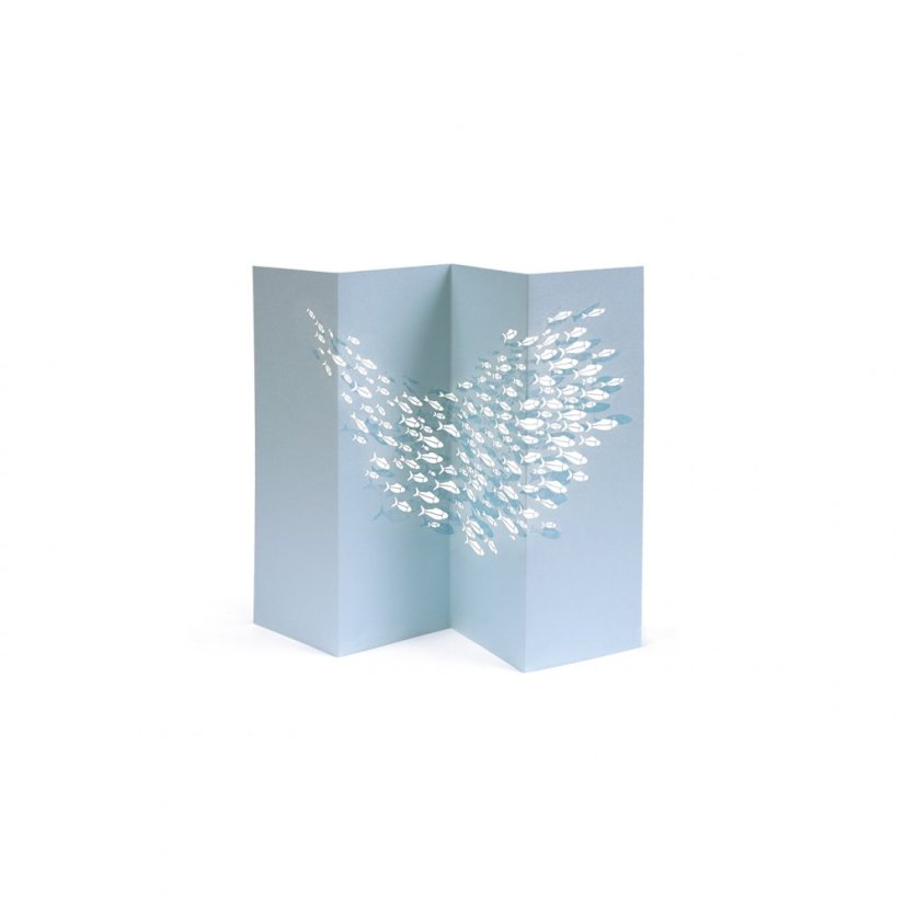 Greeting card SARDINES | PORIGAMI