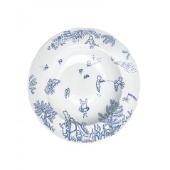 Deep blue plate POOR SET | M. BAČÁK