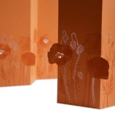 Papírové přání VLČÍ MÁK | PORIGAMI