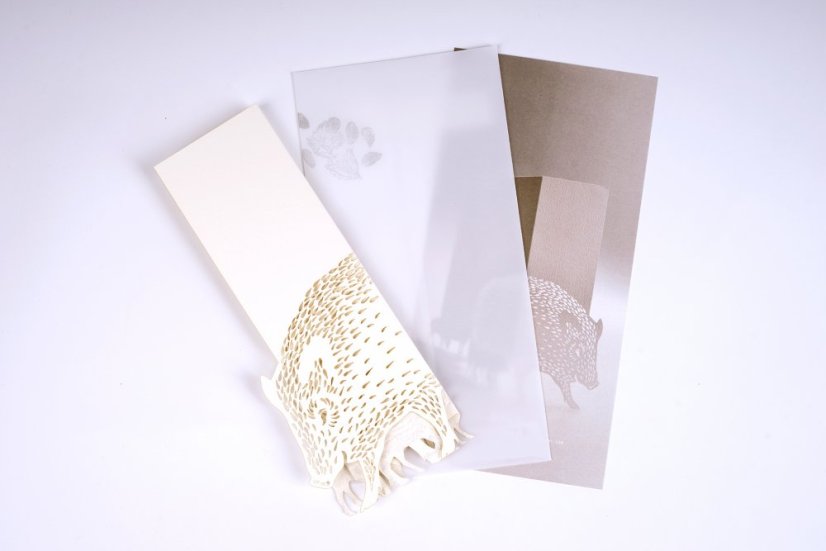 Greeting card BOAR | PORIGAM